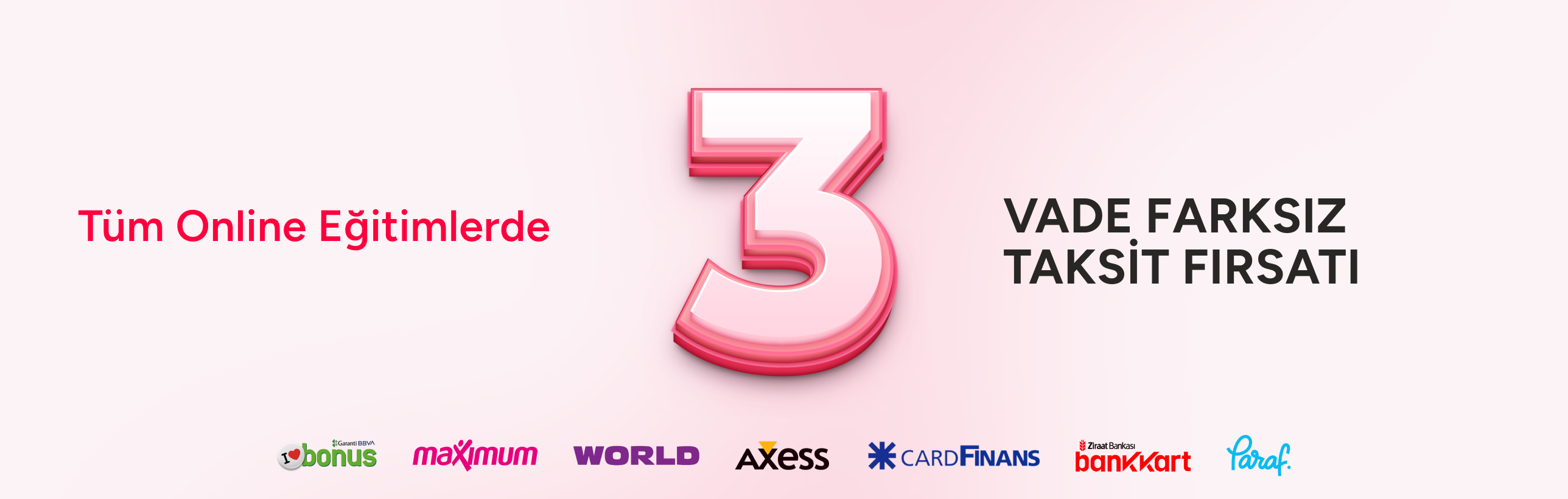Vade Farksız 3 Taksit Fırsatı